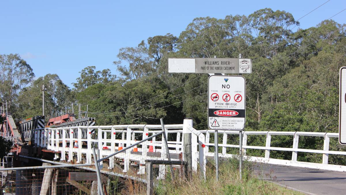 TIME: Allow extra time for  your journey if travelling over the Brig O'Johnston bridge at Clarence Town.