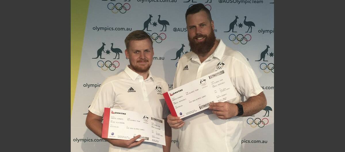 GOING TO RIO: Blake Blackburn and Daniel Repacholi were named in the Australian shooting team for the Rio Olympics.