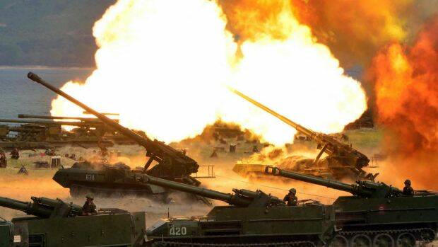 North Korean tanks took part in a live-fire drill on Wednesday. Photo: Korean Central News Agency/Korea News Service via AP