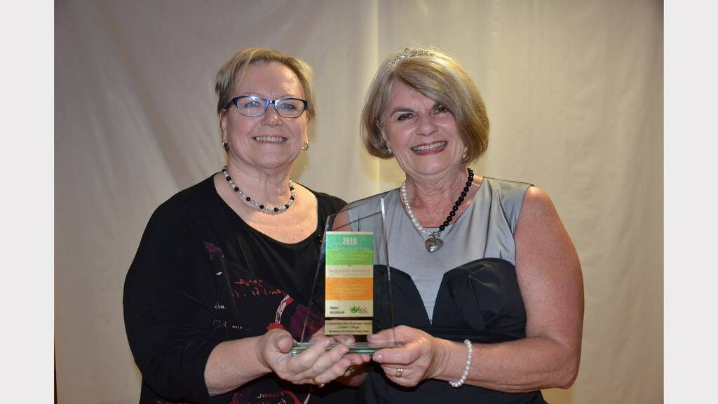 WINNER: Julie Blatch from the BCA National Training Group presented the 2016 Outstanding New Business Award to Carol Skafte Zauss from Curlew Cottage.