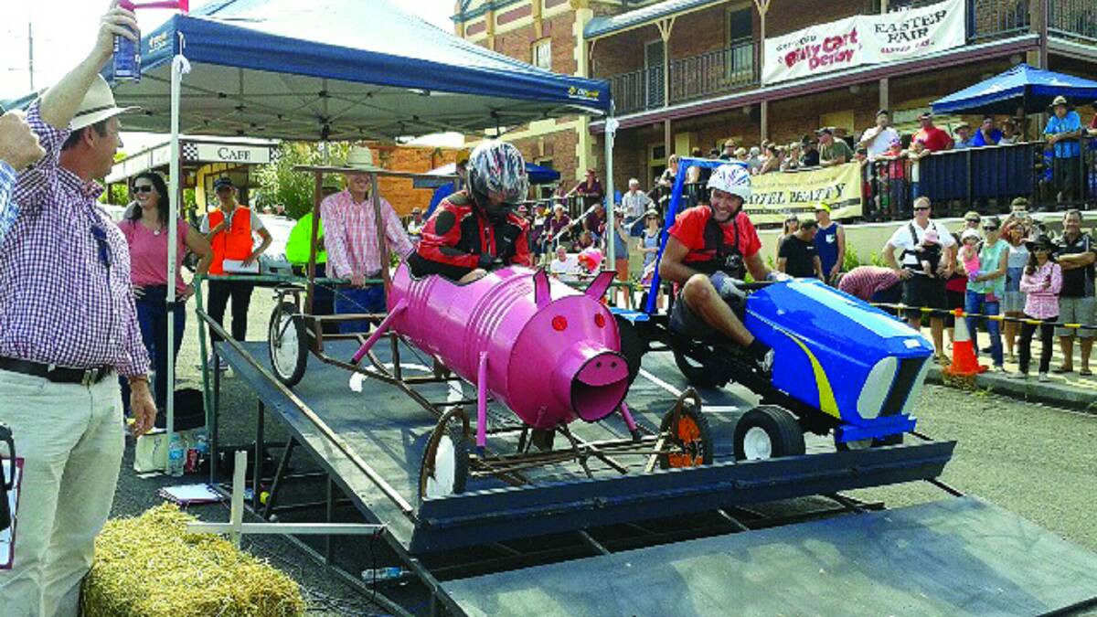 ALL DOWNHILL FROM HERE: The 2017 Gresford Billy Cart Derby and Easter Fair is a special fun-filled rural event suitable for all the family.