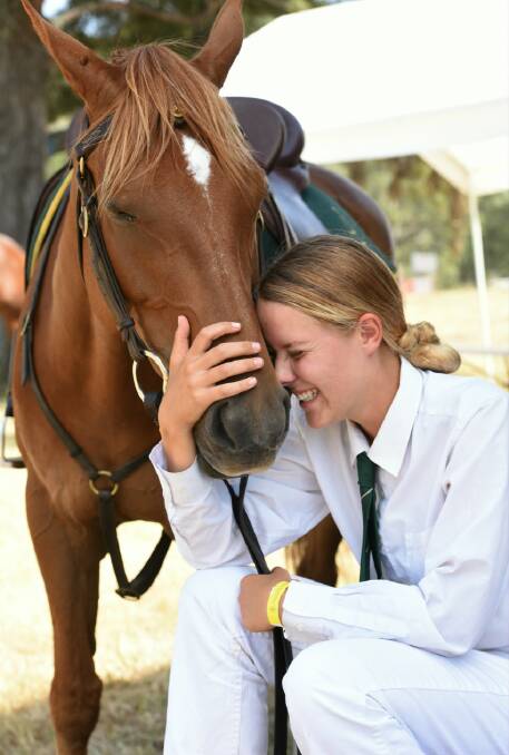 DONE GOOD: Gabrielle Johnstone with her horse Storm who she competed with in the show.