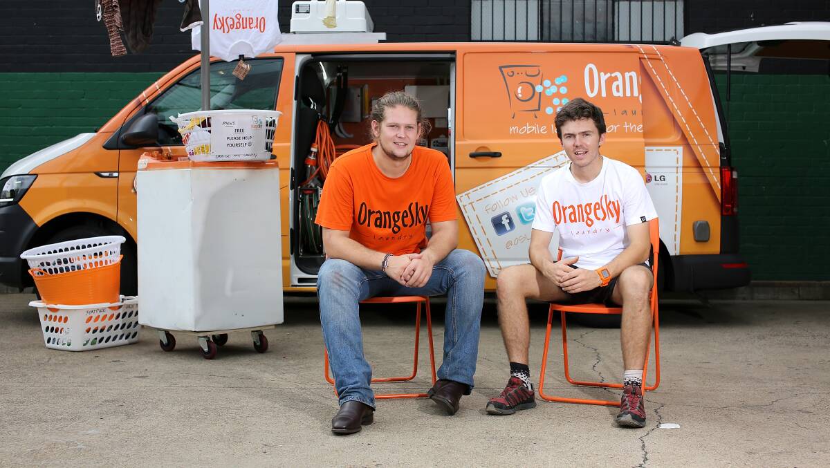 AWARDS: Young Australians of the Year Lucas Patchett and Nic Marchesi founded Orange Sky Laundry, a mobile laundry service for homeless people.