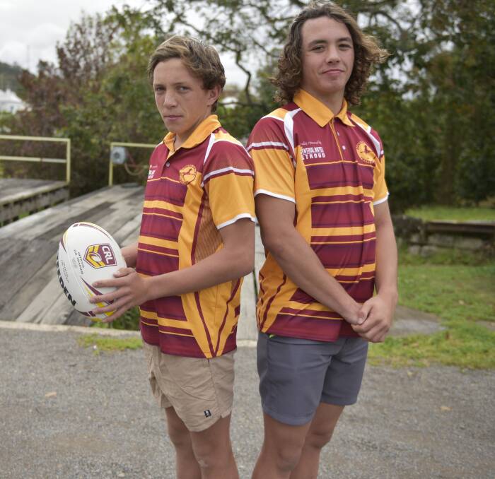 TALENTED: Jarod and Broc Hunt have been selected in Newcastle Knights development squads.