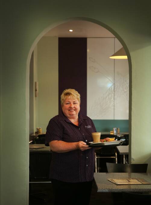 AWESOME EASTER: Stephanie Purdon owner of Lavender's Cafe in The Levee said her business experienced great Easter trade over the four-day break. Picture: Marina Neil.