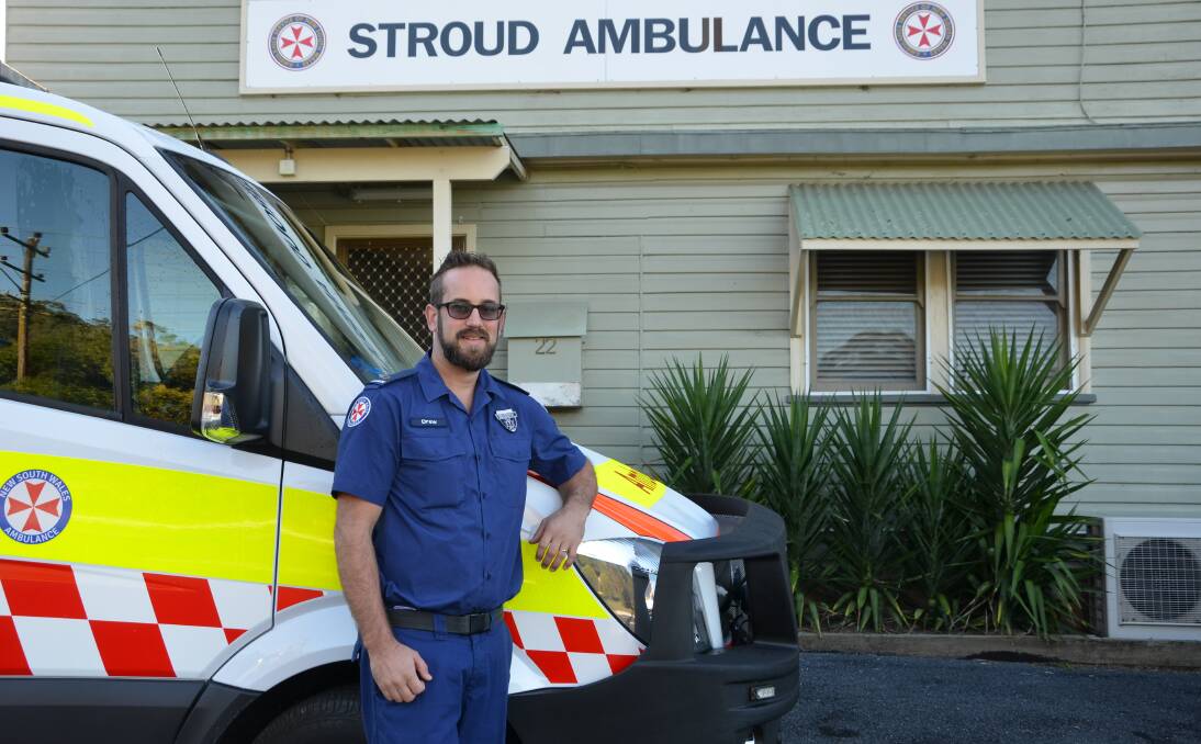 COUNTRY LIFE: Paramedic Andrew Humfrey is pleased to be raising his family in Stroud.
He has just been appointed as the new station office.