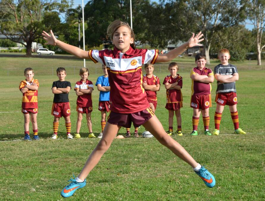 EXCITED: Charlotte Baker is thrilled with the news has won the inaugural Junior State of Origin competition for her fellow under-9 team mates