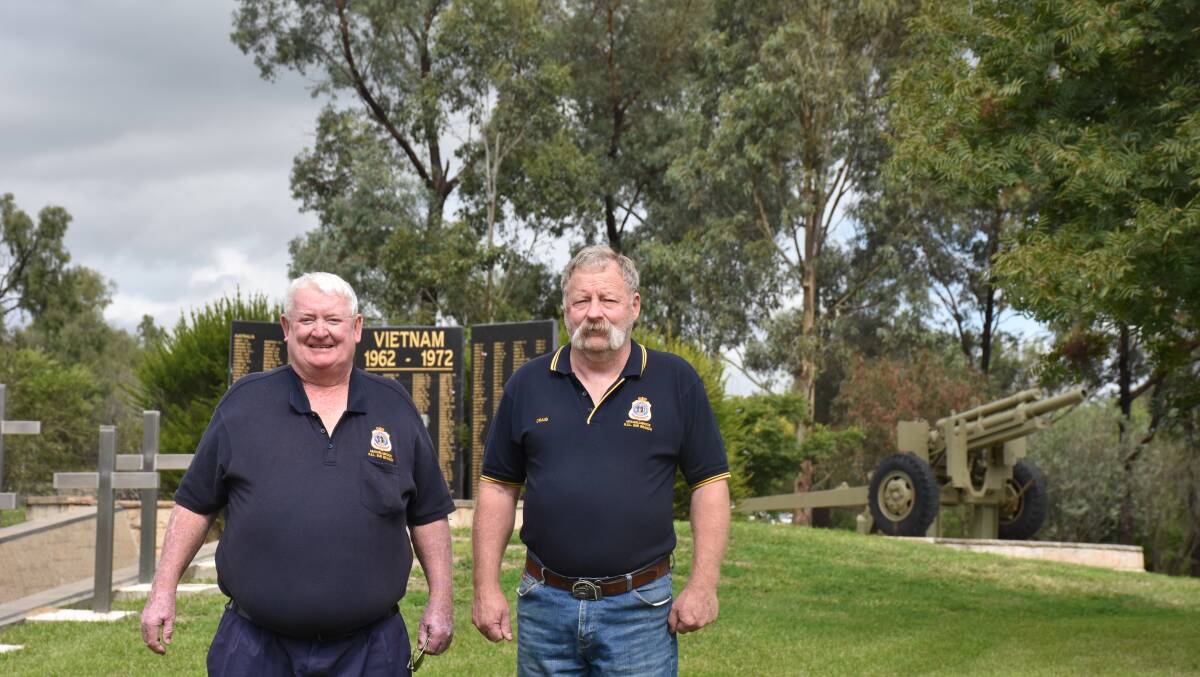 ALL WELCOME: Muswellbrook RSL Sub-Branch vice president Greg Cole and president Craig Ross.