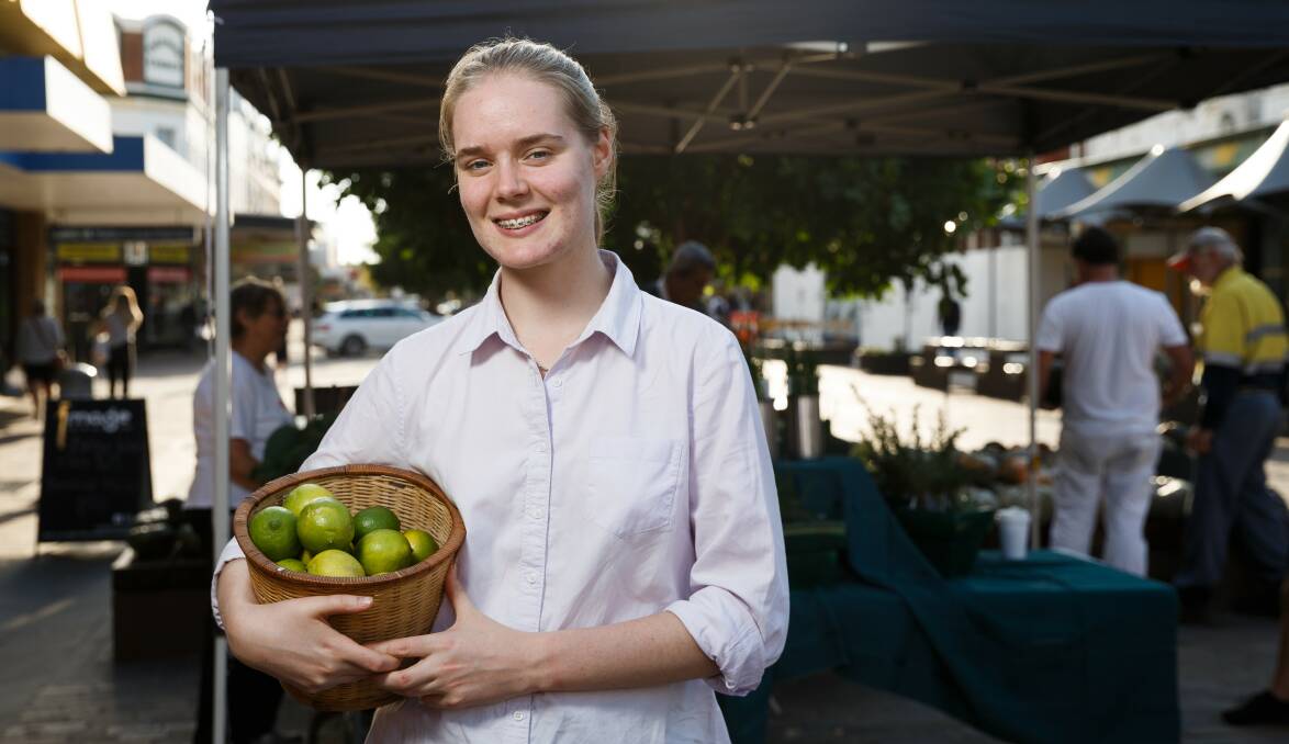 YOUNG FARMER: Sophie Nichols from Verdant Produce has been selling her citrus produce and free range eggs at the market.