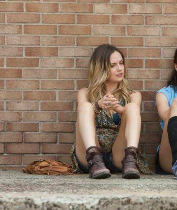 Slightly brainy: Emily Meade and Margaret Qualley in The Leftovers, which might be a good series.