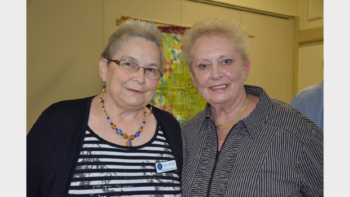 Dungog-Clarence Town CWA president Hazel Andrews with Elaine Johnston