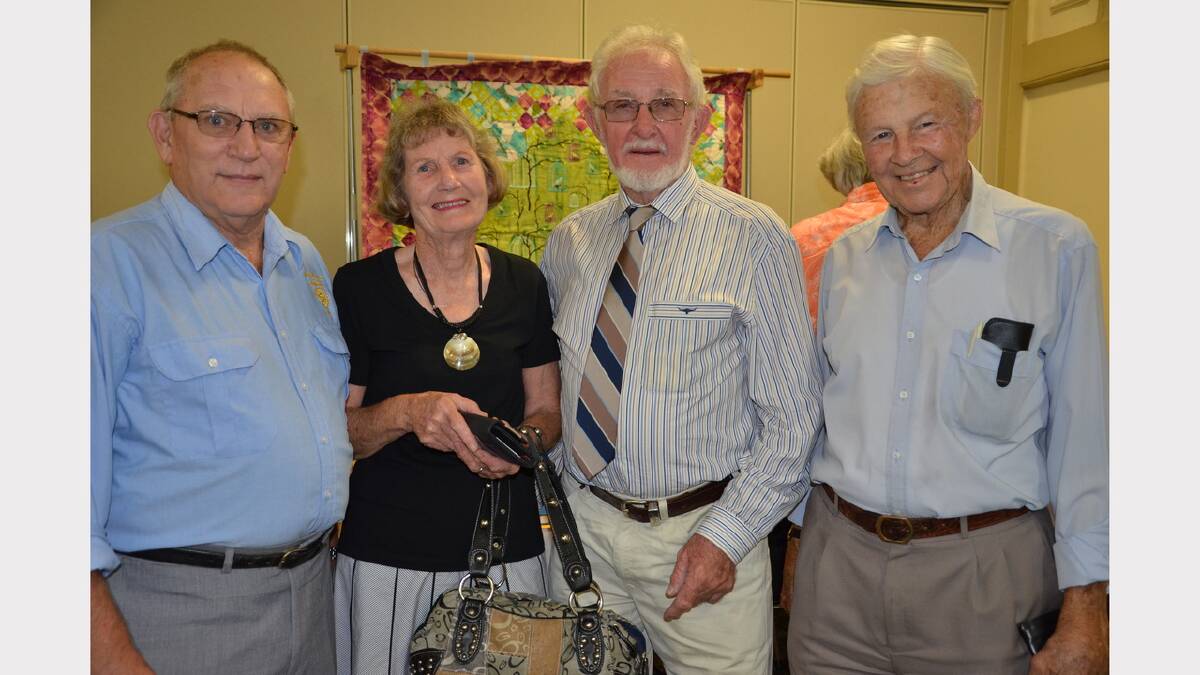 Representing the Rotary Club of Dungog were Bob Humphrey, Audrey and Ray Neilson and Peter Doyle