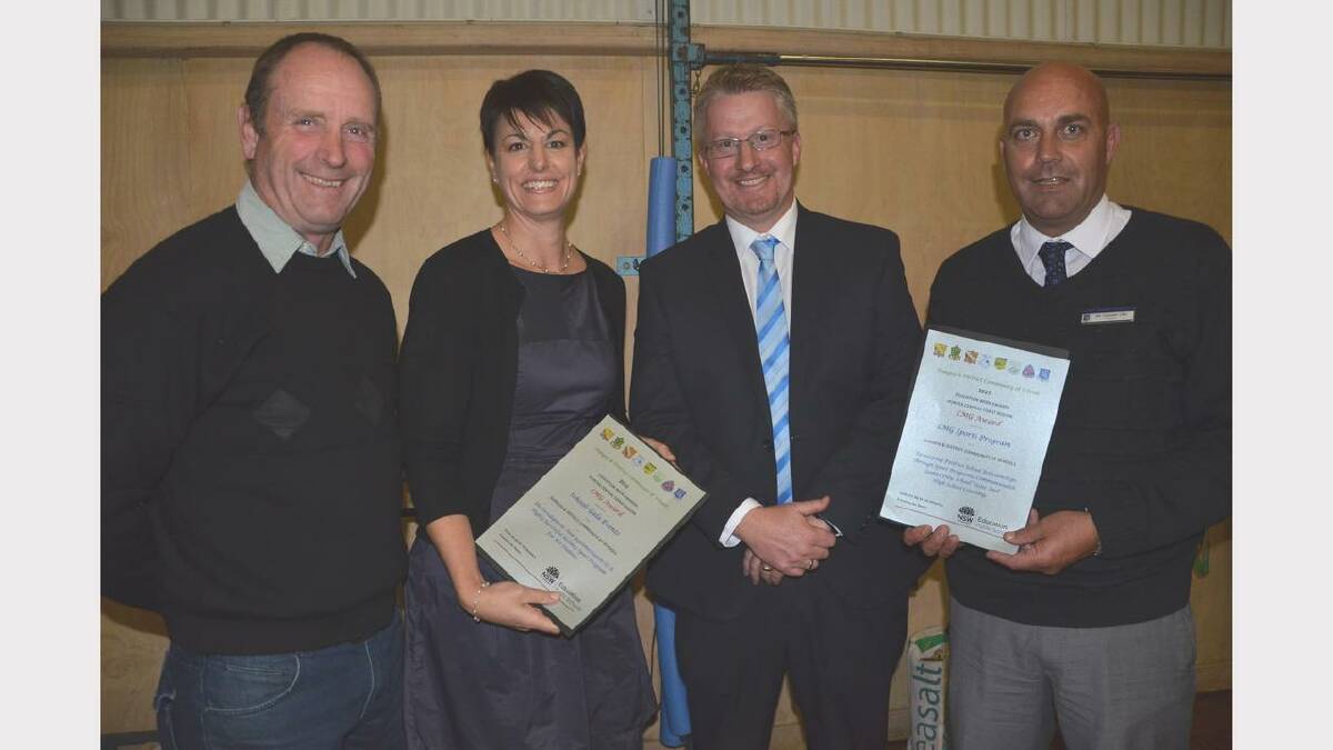 Steve Lofts and Sarah U'Brien received their award for the sport gala events while Steven Richard and Graeme Oke were honoured for their involvement with the LMG sports program