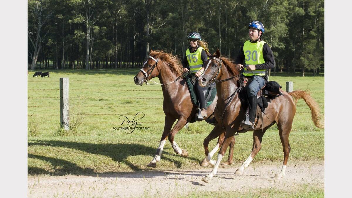 Participants in the William Valley endurance ride held recently at Stroud