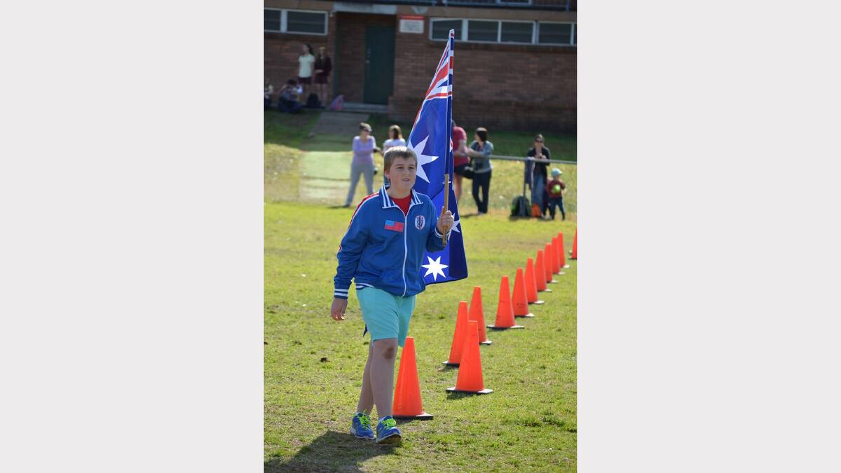 Having fun at the Commonwealth Games at Bennett Park on Wednesday were students from around the Dungog Shire.
