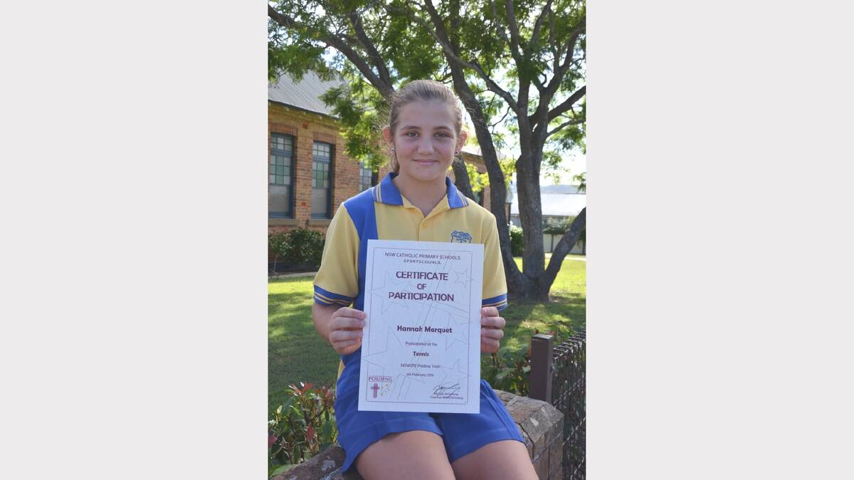 Hannah Marquet has qualified for the tennis state titles in Sydney in late April.