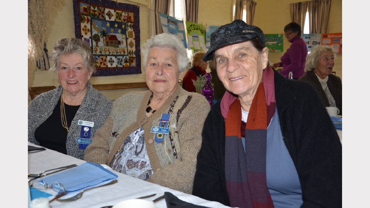 Jill Bowman, Valda Crothers and Robin Renfrew all from Lower Belford