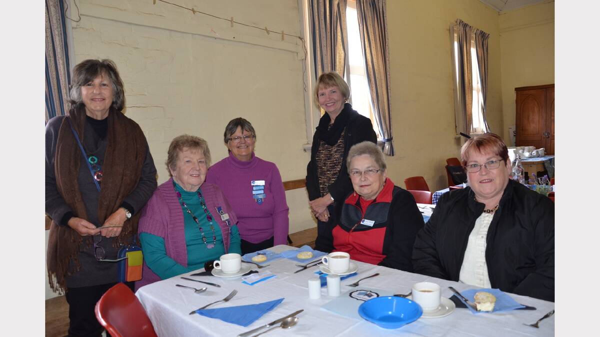 Dungog-Clarence Town members Dorothy Davis, Ida Alley, Maureen Humphrey, Robin Connell, Hazel Andrews and Judy Flannery