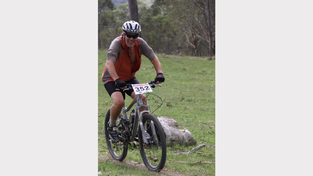 Allen Shrimpton in action at The Common mountain bike festival held in Dungog recently. Photos courtesy of Ros Runciman 