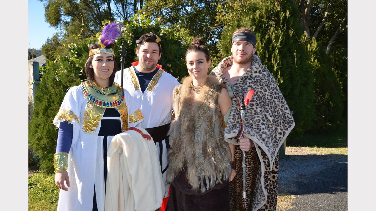 Dressed in the theme of Out of Africa for the parade were Chloe Robertson, Luke Dempsey, Kate Robertson and Oliver Tognetti