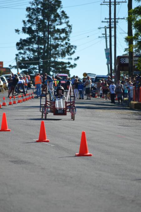 It was downhill all the way at the billy cart derby held in Gresford on Saturday