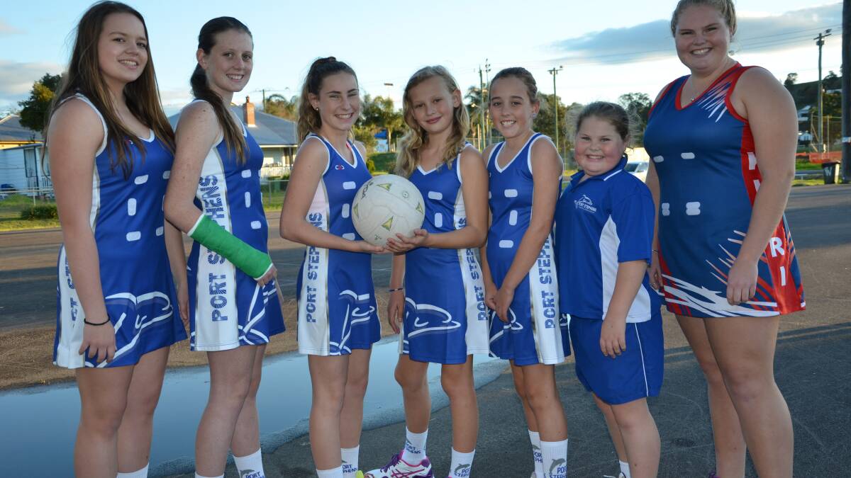 Top netballers - Hayley Forbes, Jenna Muddle, Eliza Gallagher, Grace Miller, Lily Turner, Jessica Rumbel and Sam Rumbel. Absent Jemma Walters