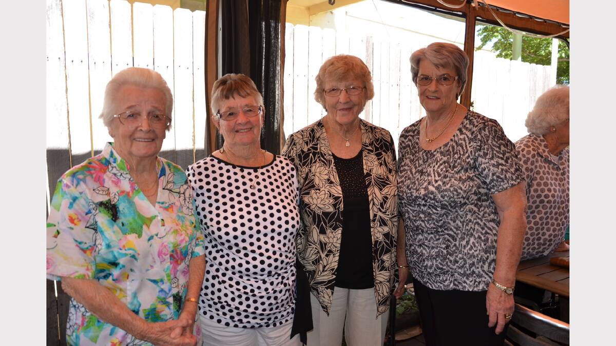 Volunteers Edna Brooker, Margaret Borton, Marie Preece and Irene Barnes