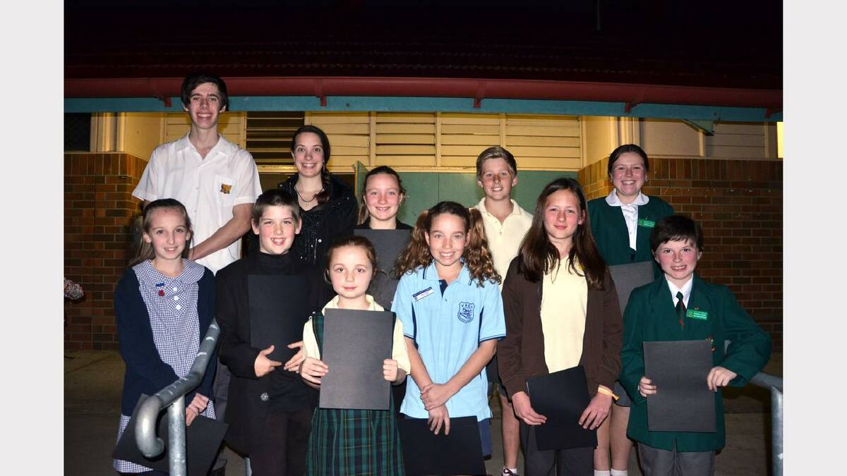 Students from around the Dungog Shire who received awards