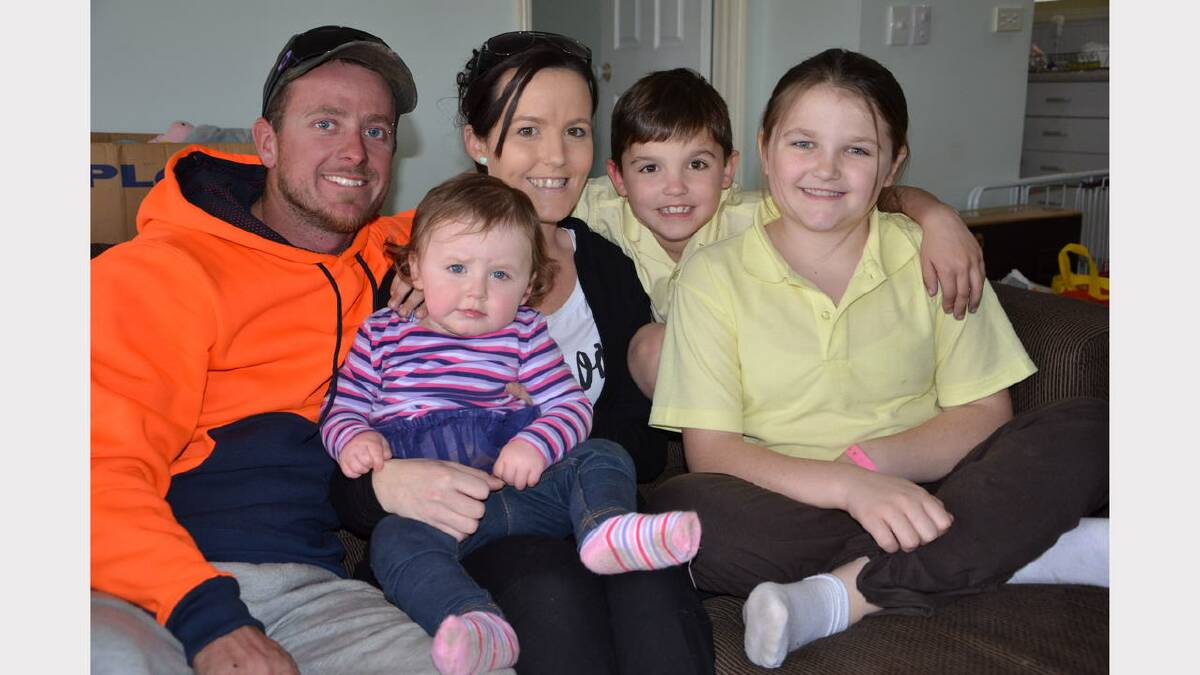 Shannan and Christian Gibson with their family Briella, James and Georgia