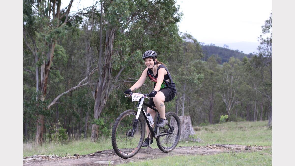 Action at The Common mountain bike festival held in Dungog recently. Photos courtesy of Ros Runciman 
