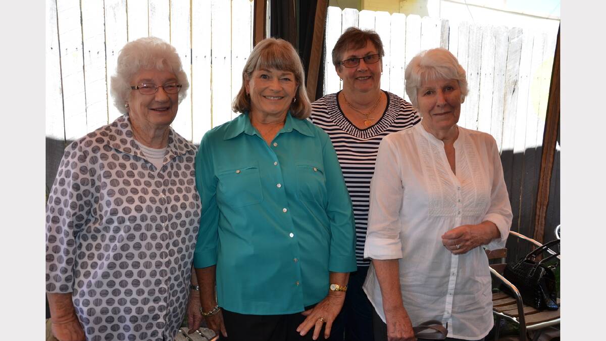 Volunteers Shirley Wade, Janet Dahlenburg, Janette Copus and Shirley Hampton