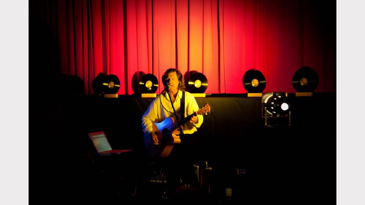 Vince Melouney playing at the James Theatre in Dungog last year