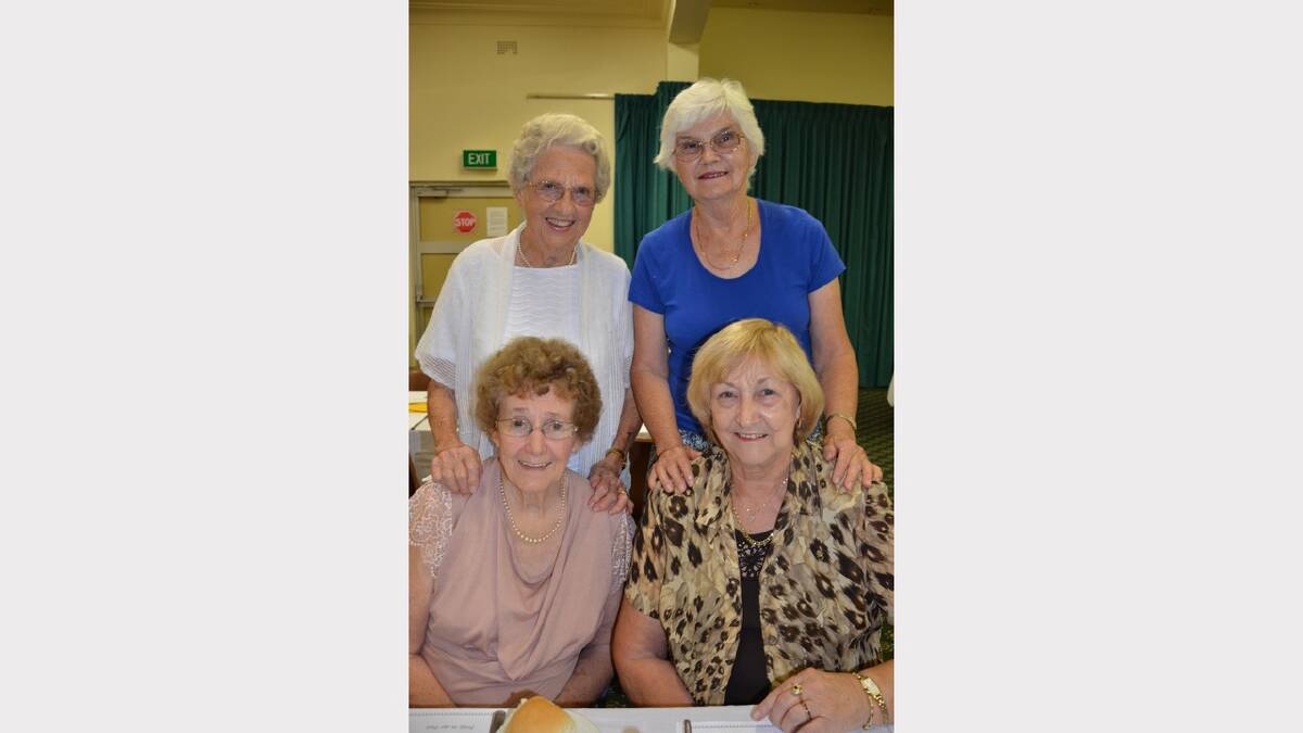 Back, Joan McAlpine, Betty Crimp, seated Dawn Moore and Pamela Merton