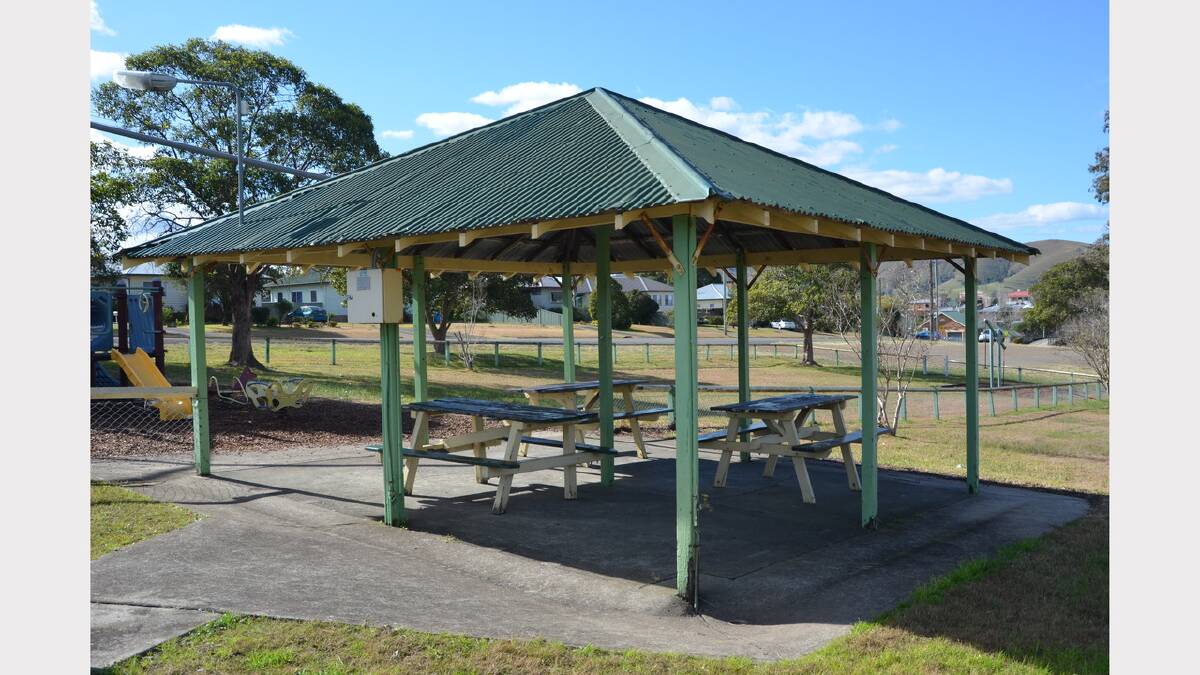 This shelter at Coronation Park is to be replaced by Dungog Council