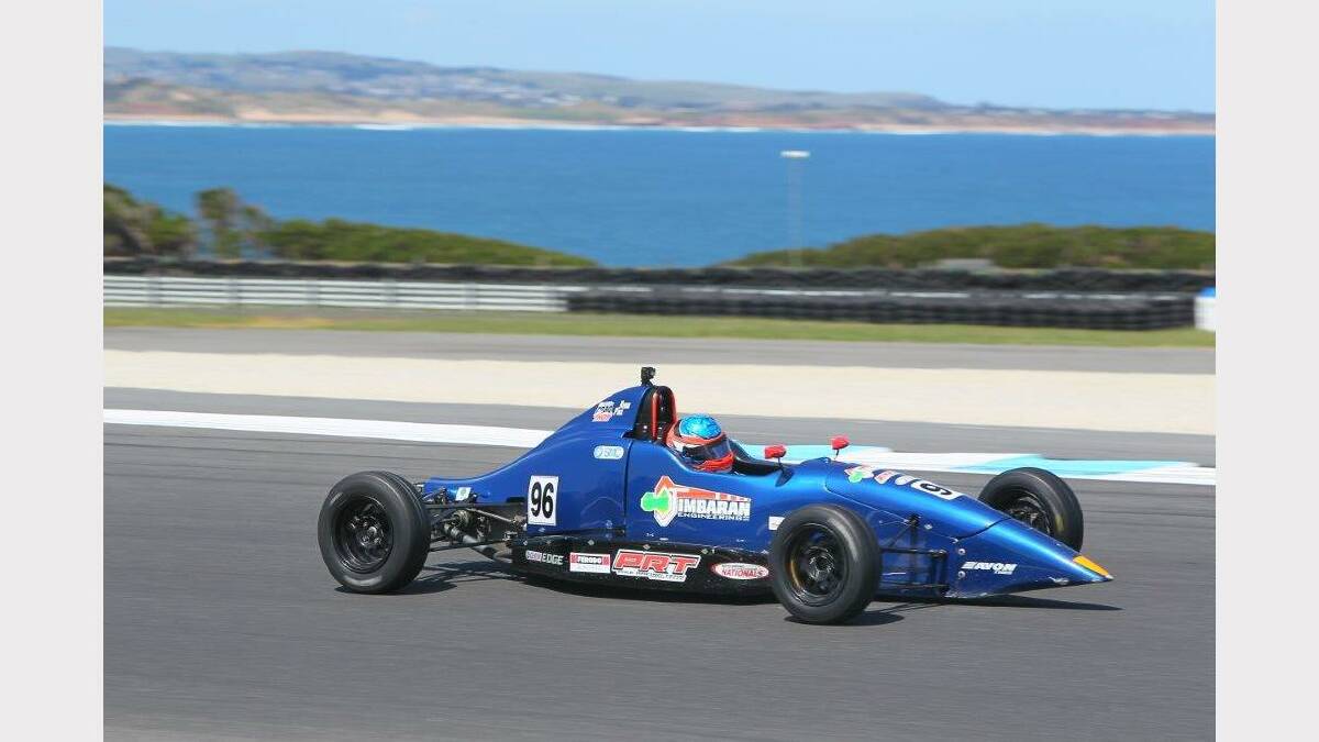 Ryan Pike competing in the state circuit racing championships
