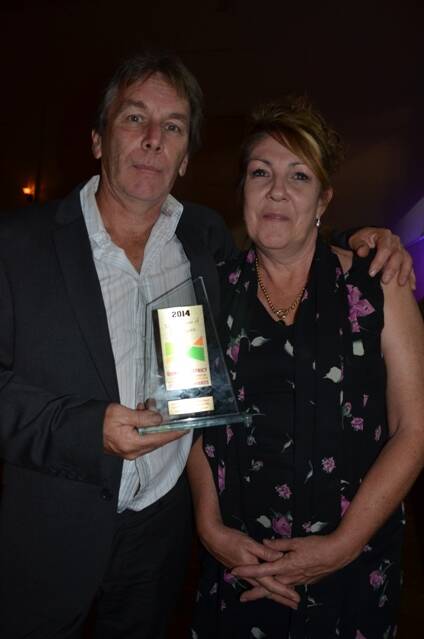 Winners of the Overall Business Excellence Award, sponsored by the Dungog Chronicle, were Stephen and Janice Bonamy from Country Elegance Gardens & Gifts.