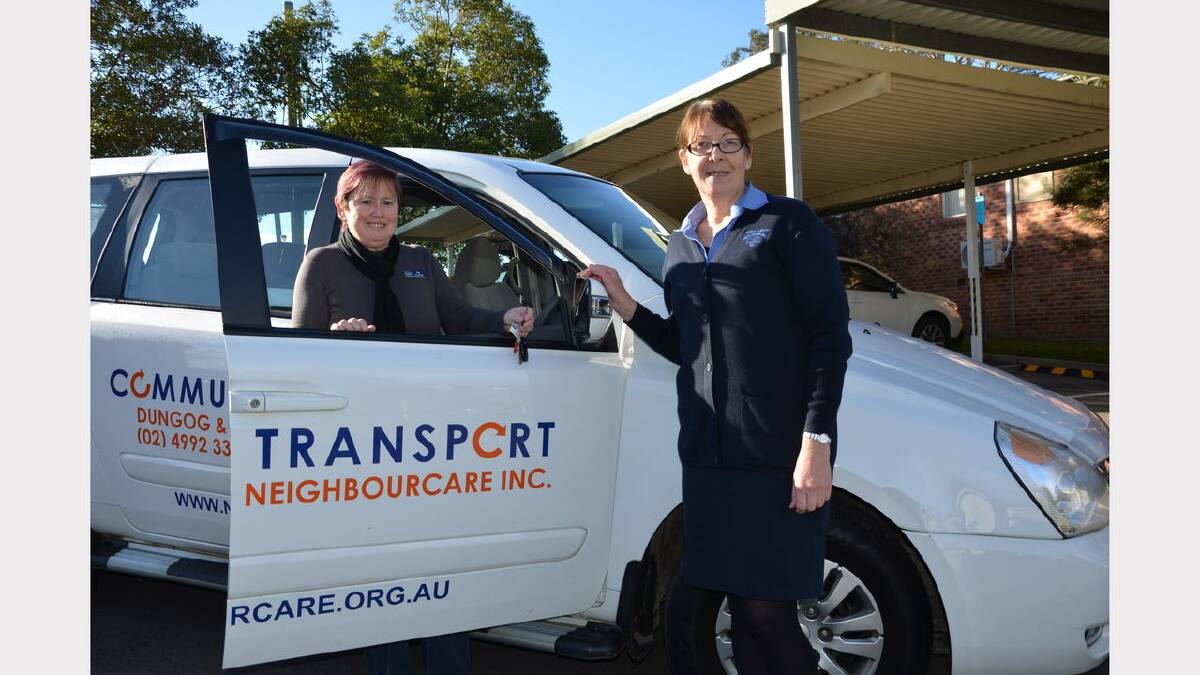 Volunteer driver Fay Morley with Neighbourcare transport coordinator Debra Redman
