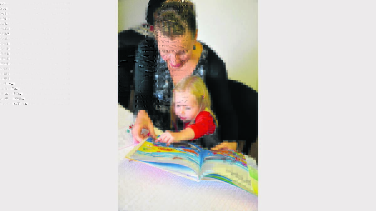 Dungog Shire Community Centre project support officer Ali Martin with preschooler Skye-Leia O’Neill