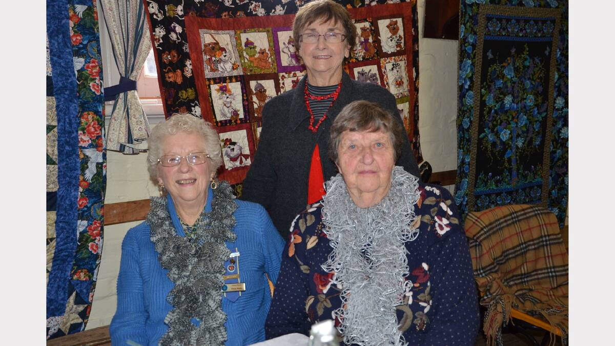 Gresford ladies Verna Wells, Terry Cowley and Del Richardson