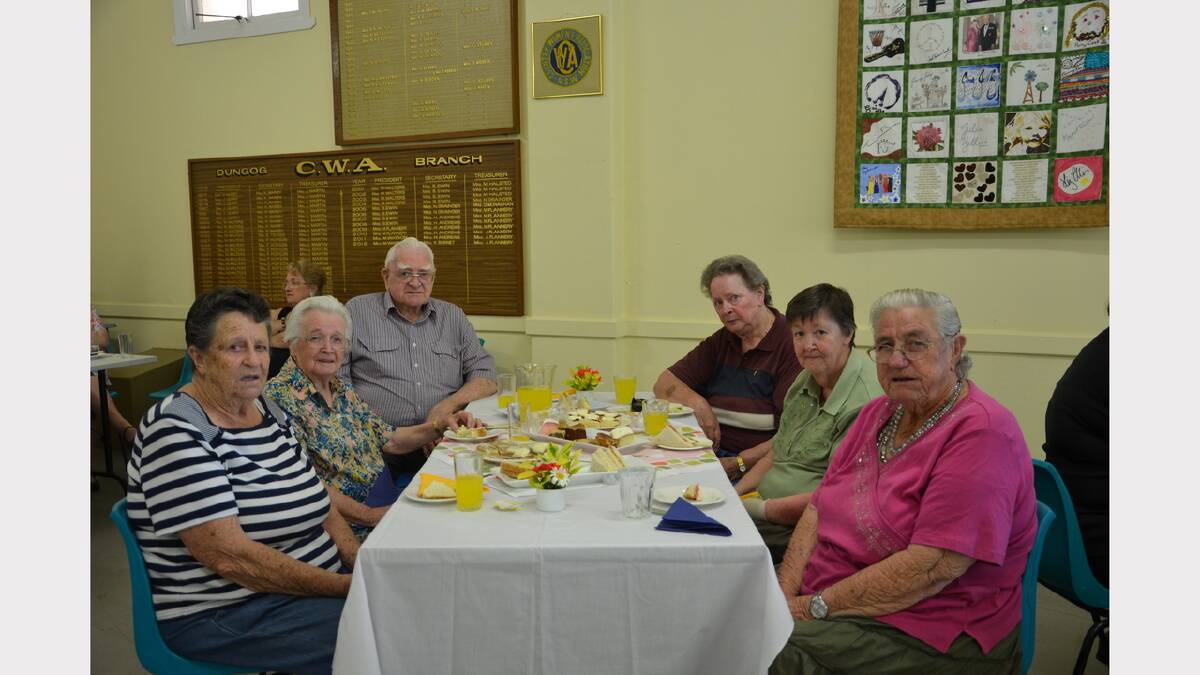 Sunshine Club members, clockwise from front, Joyce Murray-Richards, Edna Brooker, Trevor Brooker, Eileen Nicholson, Robyn Murrell and Heather Muddle.