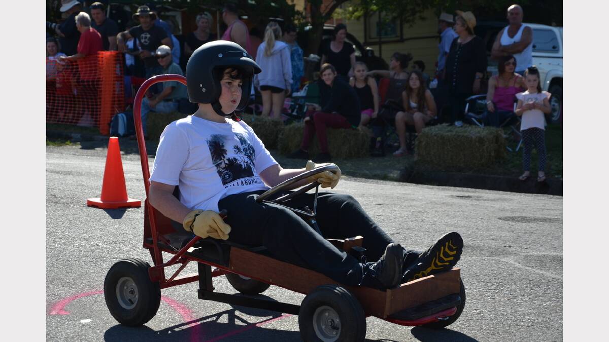 Gresford Billy Cart Derby action on Easter Saturday