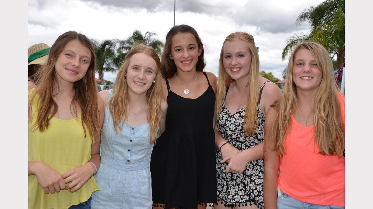 Ella Duncan, Alex Cant, Laura Inwood, Shelby-Lee Wintle and Olivia Hannan.