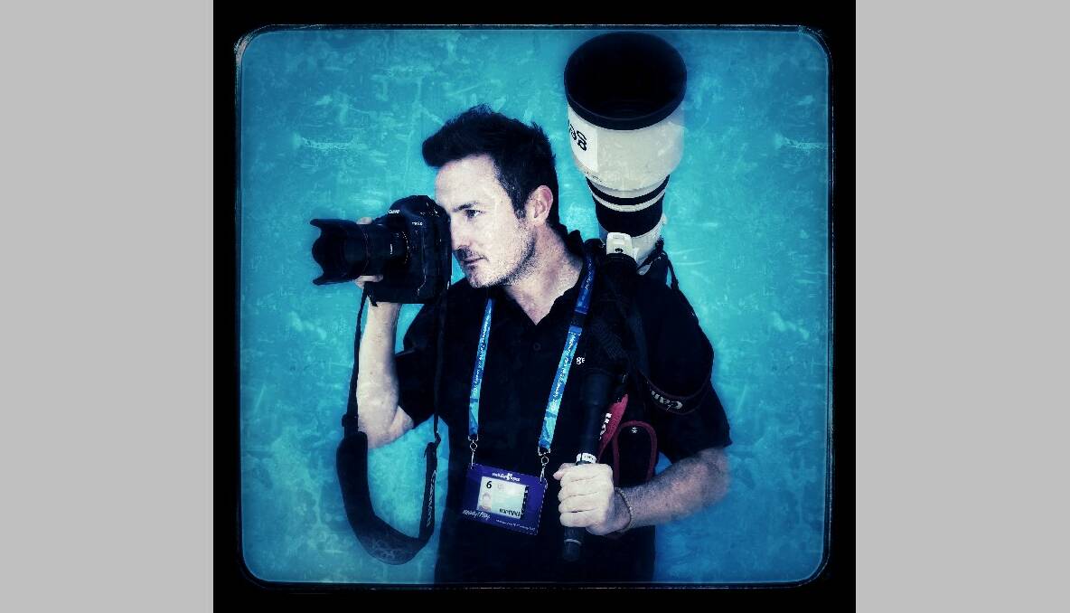 Sport photographer Ryan Pierse, 31, from Sydney attends the 2013 Australian Open. Photo by Marianna Massey/Getty Images