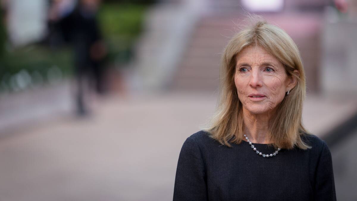 United States ambassador to Australia Caroline Kennedy attends the Last Post ceremony at the Australian War Memorial on Wednesday. Picture: Sitthixay Ditthavong