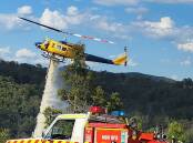 RFS fighting fires in the Dungog Shire in 2022.