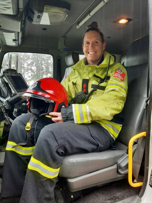Cassandra Surmon is nervous but excited about her new role as captain of the Dungog Fire and Rescue station. Picture supplied.
