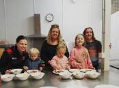 KITCHEN: Dungog resident Karyn Marsh (right) is teaching people around town how to cook on a budget. Picture: Supplied