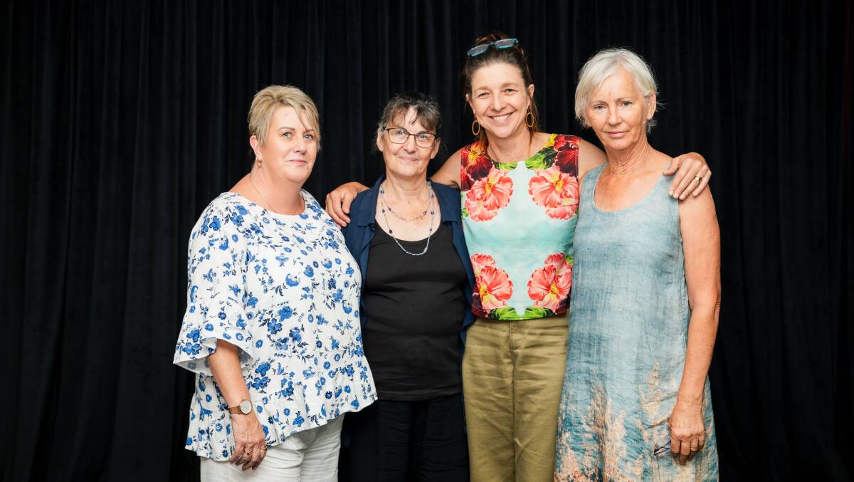 ACTIVISM: From left, the Boomerang Bags crew, Charmaine Dickson, Frances Mary Crane, Michelle Dado-Millynn and Liz Hughes.