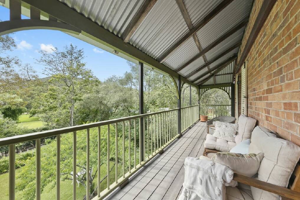 Verandas on both levels take in views of the Paterson River. Picture supplied