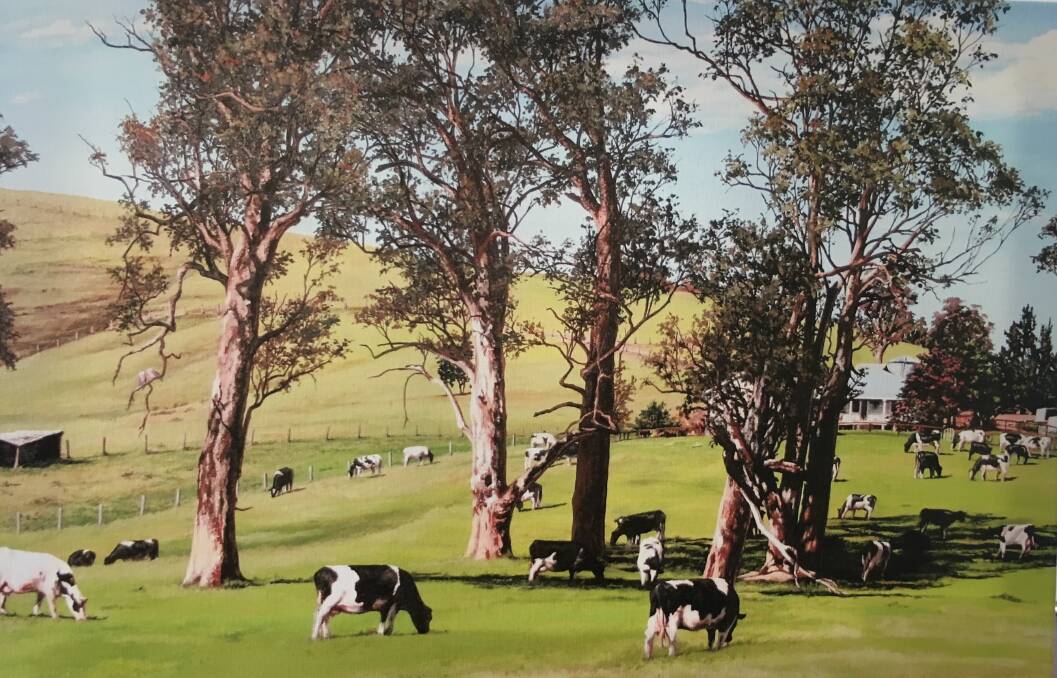 RAFFLE PRIZE: Simon Turner Ryan's beautiful country themed work will be the Arts Society's raffle prize to be drawn on the Monday of the October long weekend.